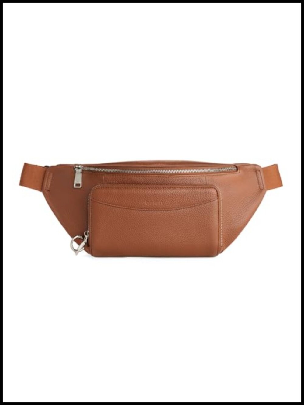 Real Leather Anti Theft Fanny Pack Crossbody Bag RFID Wallet